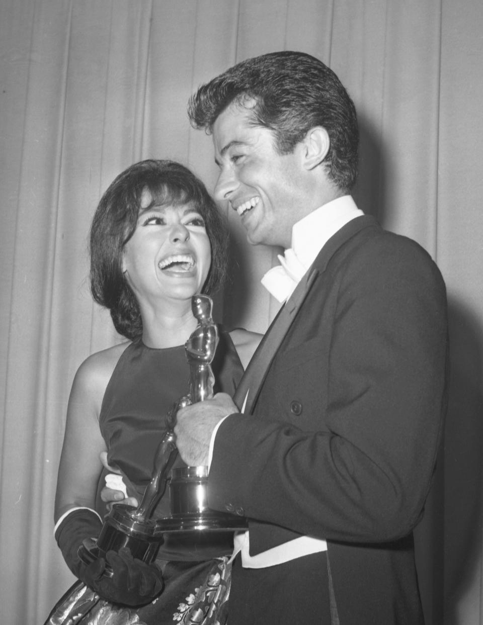 Rita Moreno won the Oscar for best supporting actress for her role in "West Side Story" in 1962. Co-star George Chakiris took home best supporting actor.