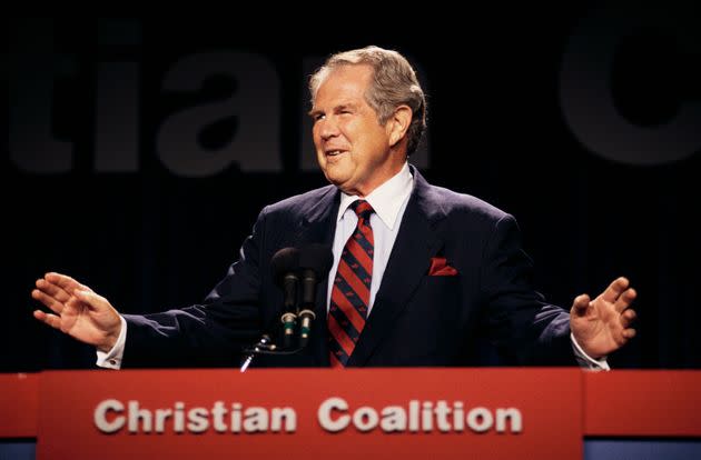 Robertson, shown here in 1994, launched the Christian Coalition, a conservative religious advocacy group, in 1989.