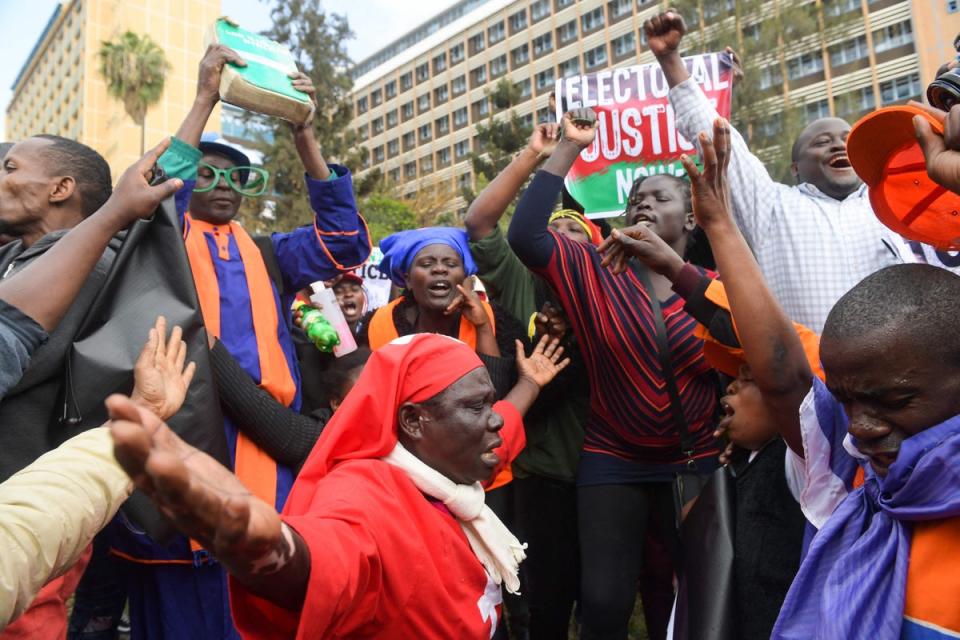 Protesters have demanded ‘electoral justice’ (AFP via Getty Images)