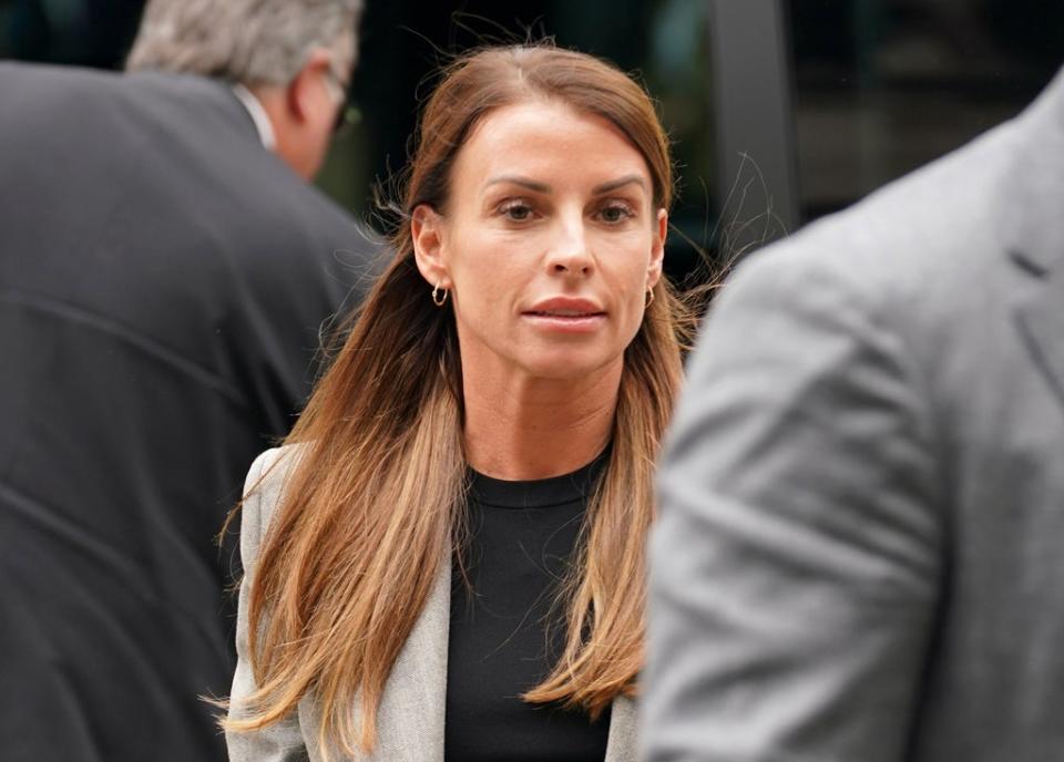 Coleen Rooney has been giving evidence (Yui Mok/PA) (PA Wire)