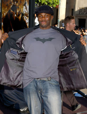 Derek Luke at the Hollywood premiere of Warner Bros. Pictures' Batman Begins