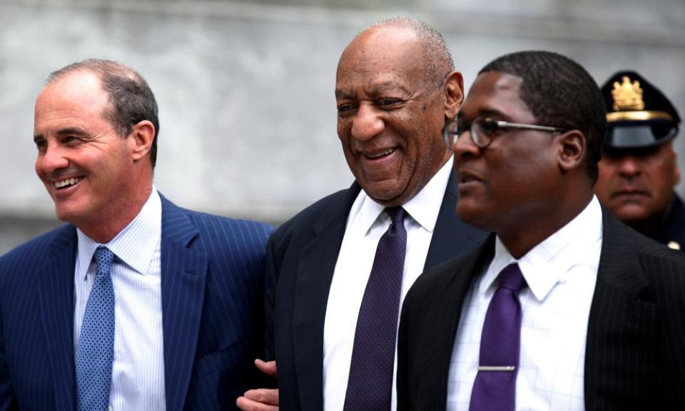 Bill Cosby leaves court after the second day of his sexual assault trial.