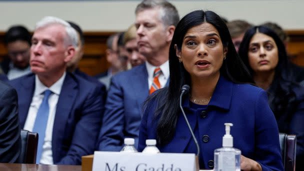 PHOTO: Vijaya Gadde, former chief legal officer of Twitter, testifies during a House Oversight and Accountability Committee hearing about Twitter's handling of a New York Post story about Hunter Biden and his laptop, in Washington, D.C., Feb. 8, 2023. (Evelyn Hockstein/Reuters)