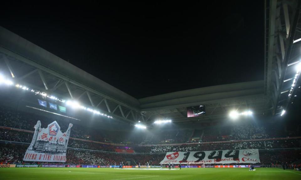 Lille’s Stade Pierre Mauroy is only 29km from KV Kortrijk’s Guldensporen Stadion in Belgium’s Jupiler League.