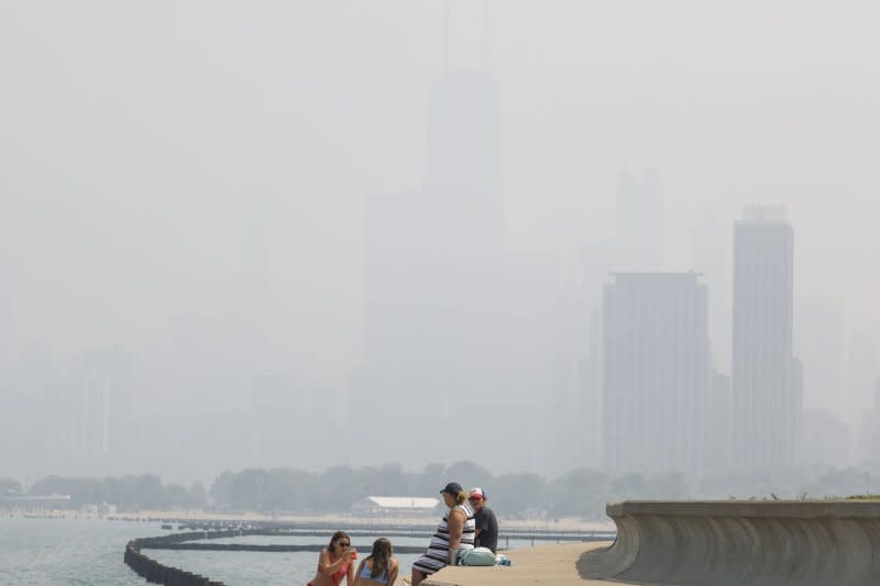 From extreme heat, to smoke from Canadian wildfires, Chicago has experienced volatile weather conditions this year. Heavy rains from summer storms prompted a federal disaster declaration for the region. File Photo by Tannen Maury/UPI