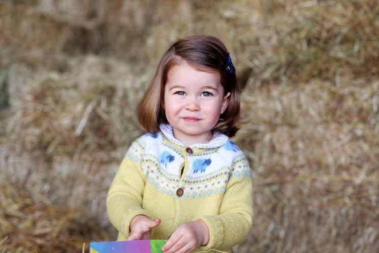 <i>The Duchess recently released this image of Princess Charlotte [Photo: Twitter/KensingtonRoyal]</i>