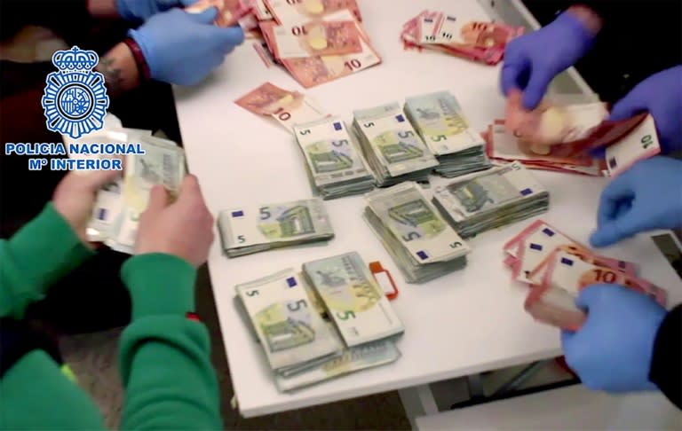 Spanish Policealso seized a quantity of money during a search related to drug trafficking activities in Galicia