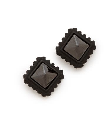 "Everyone looks good in a chic pair of stud earrings." -Jessica Misener, Style News Editor, HuffPost Style   <a href="http://www.shopbop.com/jet-square-crystal-studs-rebecca/vp/v=1/845524441957699.htm?folderID=2534374302039655&fm=other-shopbysize&colorId=47162">Shopbop.com</a>