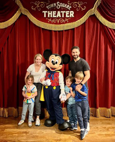 <p>Sarah Haines Instagram</p> Sarah Haines and Max Shifrin with their kids — Alec, Sandra and Caleb — at Walt Disney World