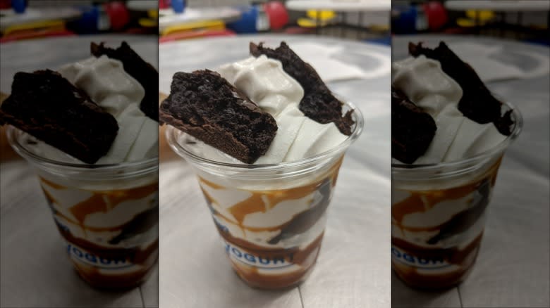 Sam's Club brownie sundae