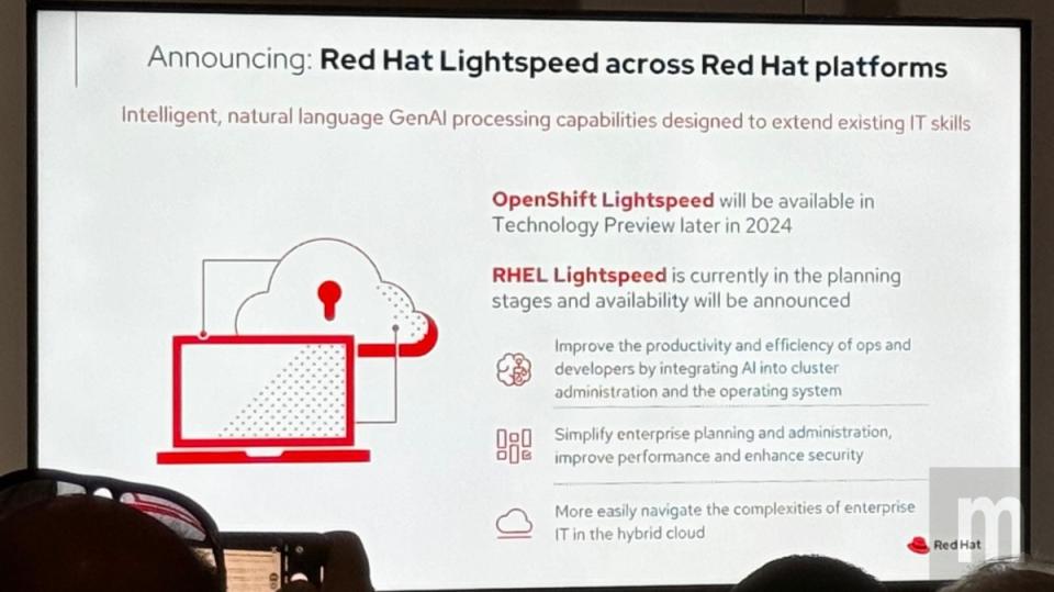 ▲藉由Red Hat Ansible Lightspeed加速自動生成式人工智慧應用於混合雲環境