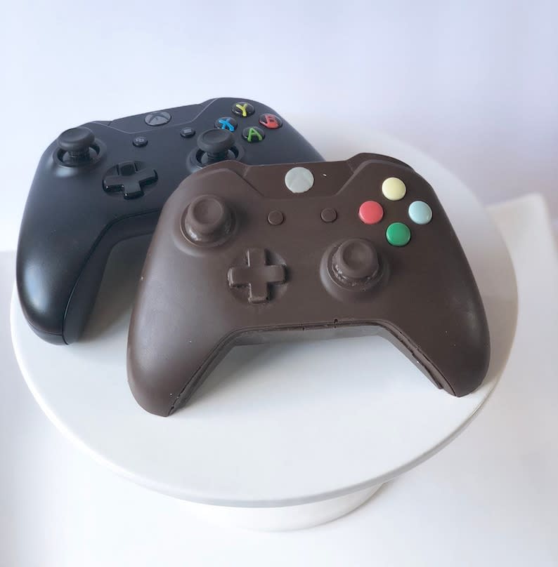 <p><a href="https://go.redirectingat.com?id=74968X1596630&url=https%3A%2F%2Fwww.etsy.com%2Flisting%2F707166608%2Fxbox-controller-xbox-chocolate-video&sref=https%3A%2F%2Fwww.thepioneerwoman.com%2Fholidays-celebrations%2Fgifts%2Fg39260307%2Fteen-easter-basket-ideas%2F" rel="nofollow noopener" target="_blank" data-ylk="slk:Shop Now;elm:context_link;itc:0;sec:content-canvas" class="link rapid-noclick-resp">Shop Now</a></p><p>Chocolate XBOX Video Game Controller</p><p>etsy.com</p><p>$19.00</p><span class="copyright">Etsy</span>