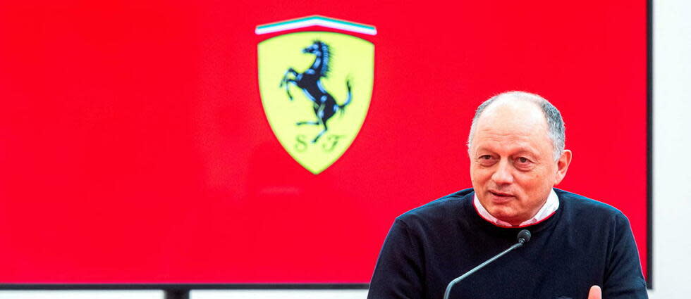À 54 ans, Frédéric Vasseur relève  le plus beau défi de sa carrière en prenant la direction de l'équipe de F1 de Ferrari.  - Credit:HANDOUT / Scuderia Ferrari press office / AFP