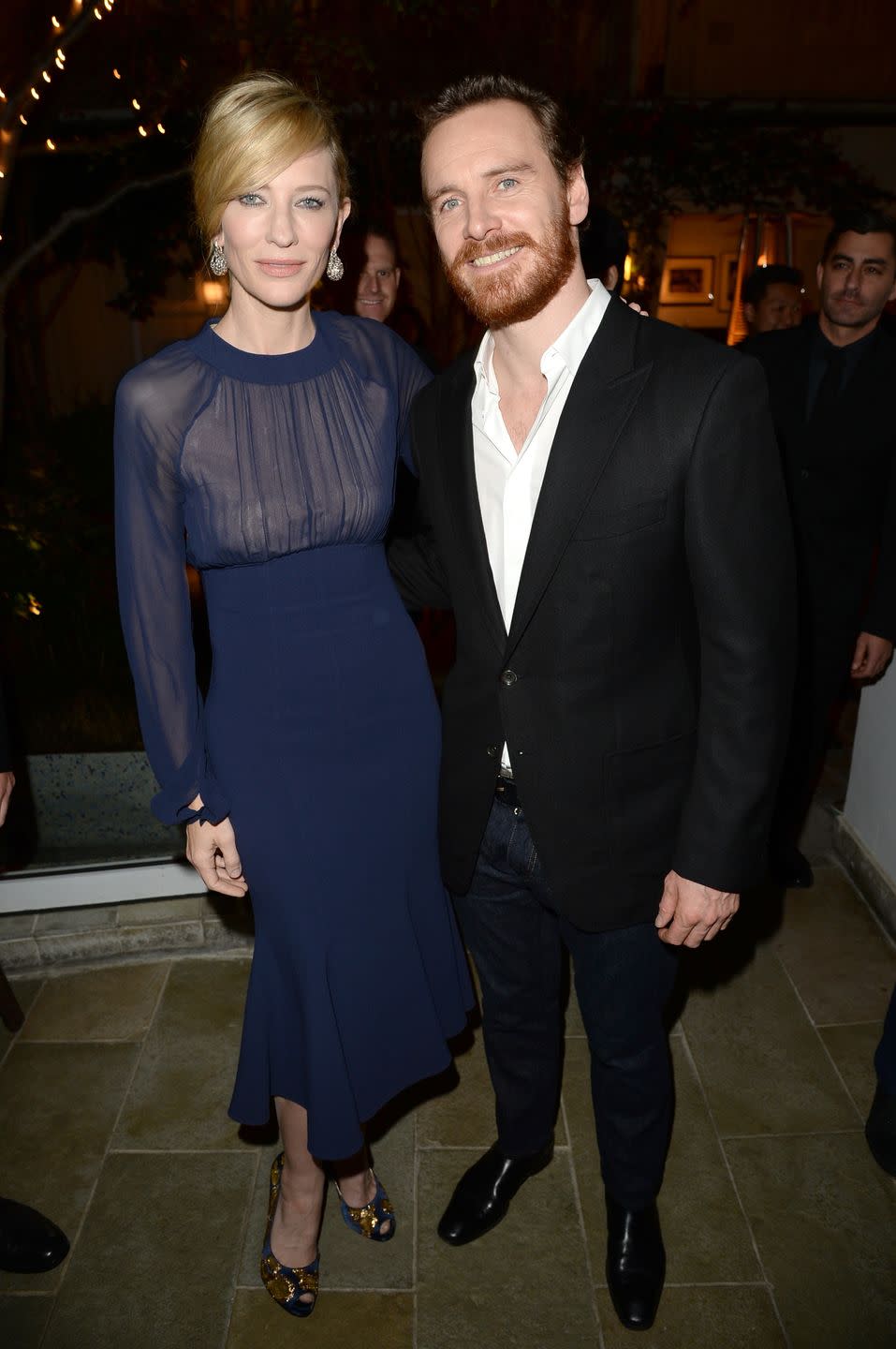 cate blanchett, michael fassbender pictured in 2014