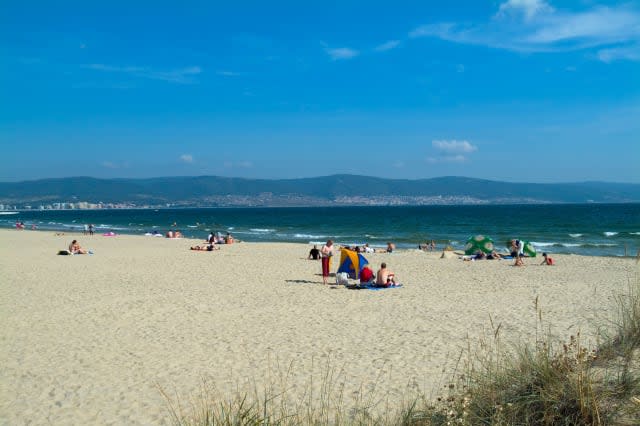 Sunny Beach with dunes, Black Sea, Bulgaria