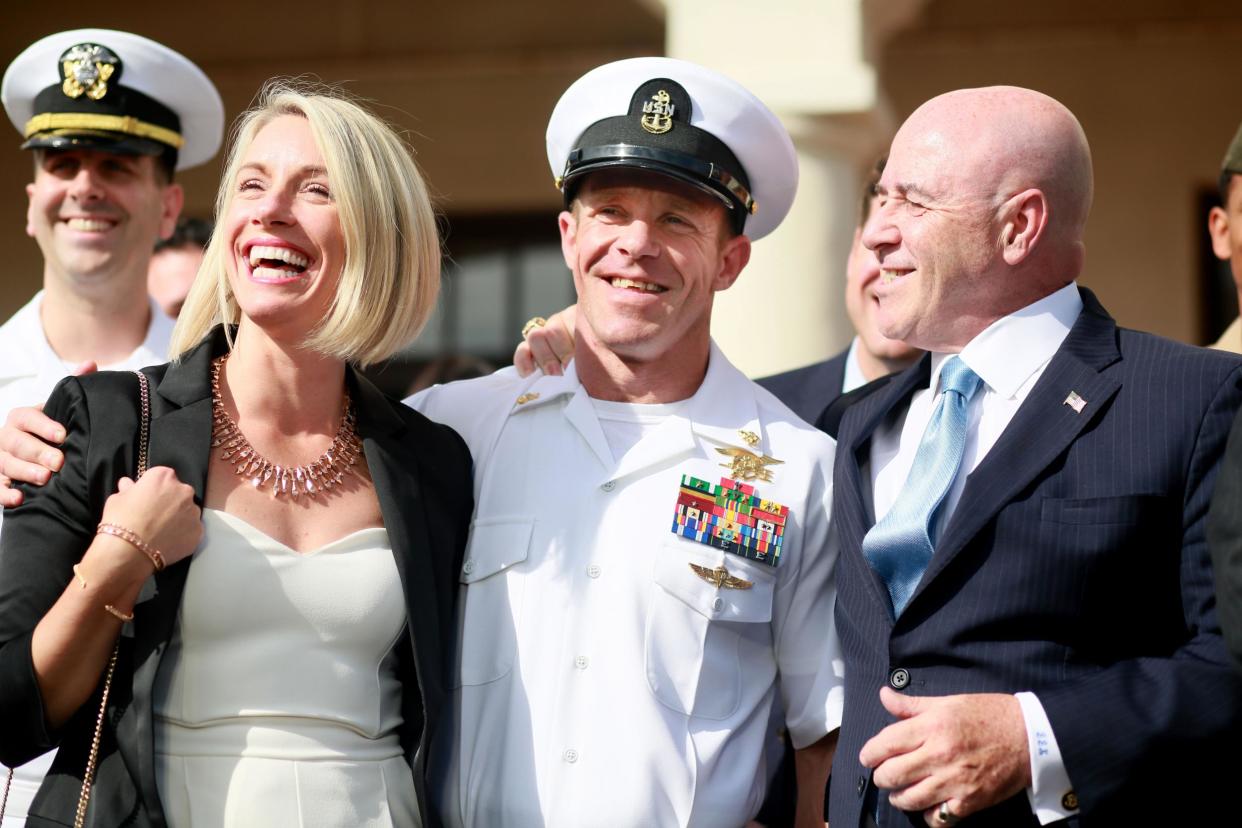 Mr Gallagher was cleared of the most serious accusations by a court martial in San Diego, California: Getty