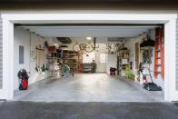 <p>Remember: Your garage is actually made for storing cars, not stuff. "Go vertical with your storage by making the most out of the wall space, even above the garage doors," says Rosenthal. Install pulley-style systems for bulky items that you don't use everyday like ladders and bikes.<br><br><a class="link " href="https://www.amazon.com/RAD-Cycle-Products-Mount-Ladder/dp/B003VOX1XU/?tag=syn-yahoo-20&ascsubtag=%5Bartid%7C10063.g.36459111%5Bsrc%7Cyahoo-us" rel="nofollow noopener" target="_blank" data-ylk="slk:SHOP PULLEY SYSTEMS;elm:context_link;itc:0;sec:content-canvas">SHOP PULLEY SYSTEMS</a><br></p>