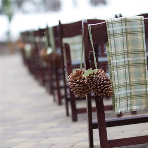 You Can Decorate The Seating With Pine Cones And Blankets Looks snug to us. 