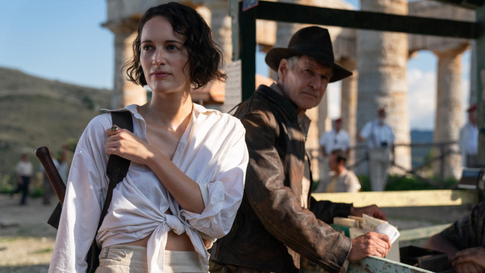 Phoebe Waller-Bridge and Harrison Ford in Indiana Jones and the Dial of Destiny