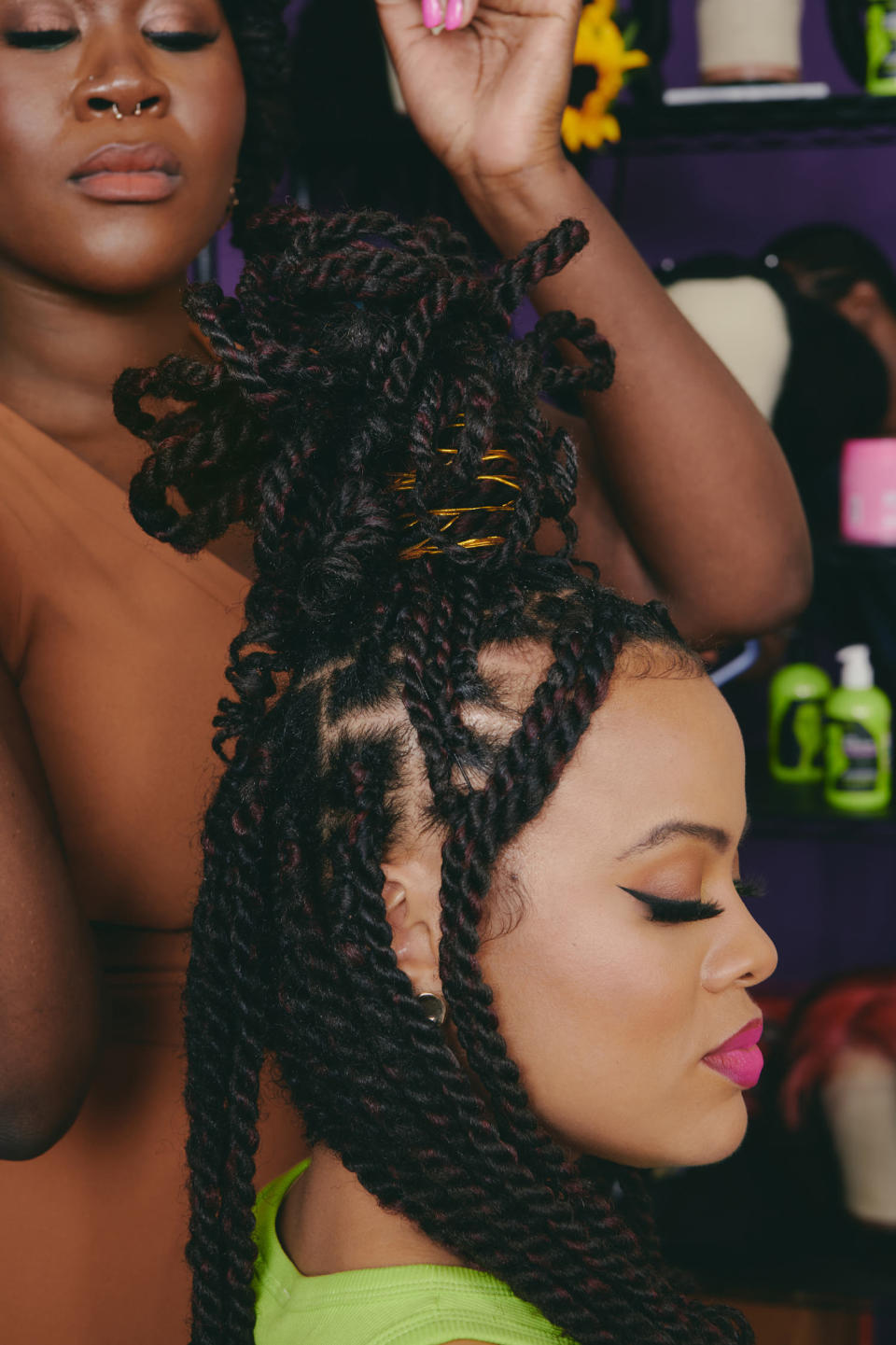 “Jaja’s African Hair Braiding” debuted at the Samuel J. Friedman Theatre on Oct. 3. (Jenny Anderson)