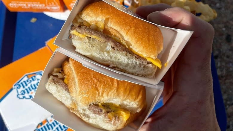 White Castle Cheese Slider