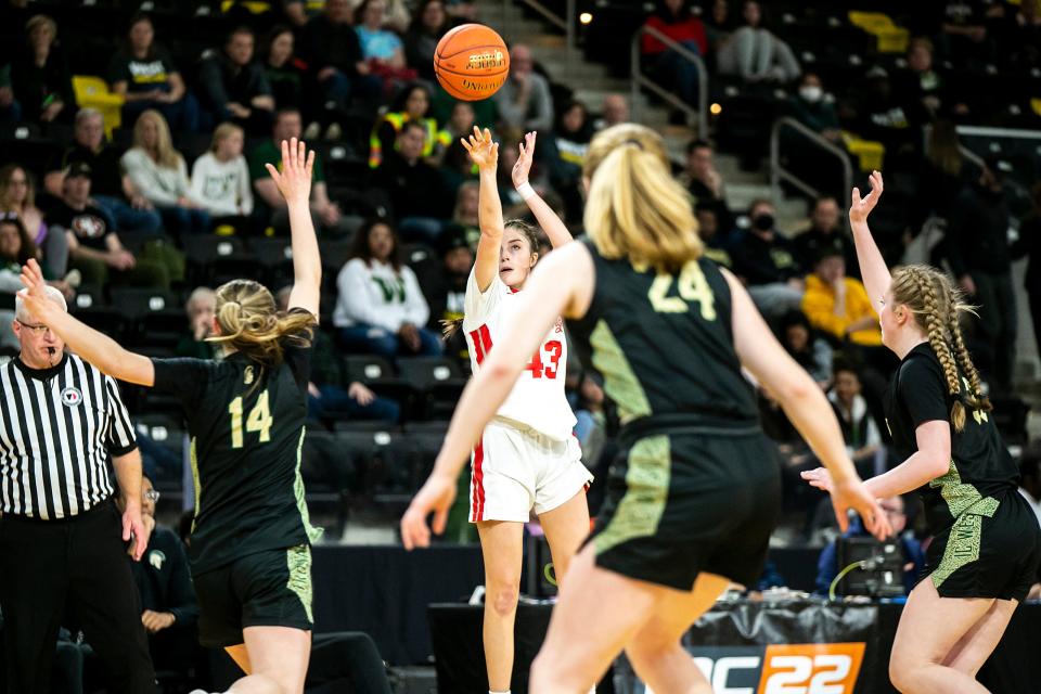 Iowa City High's Tessa Driscoll had 60 assists as a freshman.