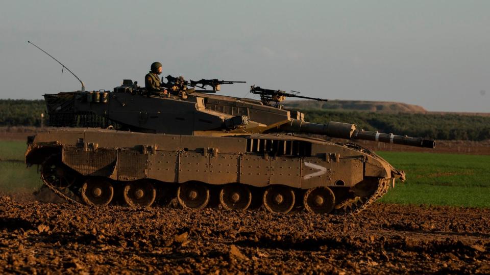 PHOTO: An Israeli tank moves near the border with Gaza Strip, Jan. 5, 2024, in Southern Israel. (Amir Levy/Getty Images)