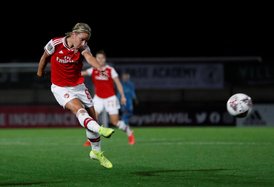 Nobbs scored her third league goal of the season against Birmingham on Sunday // Action Images via Reuters/Paul Childs