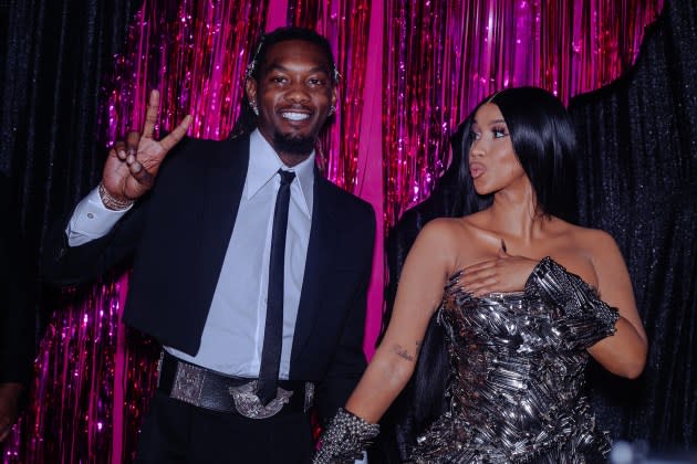 Offset and Cardi B attend the 2023 MTV Video Music Awards at Prudential Center on Sept. 12, 2023, in Newark, New Jersey.  - Credit: Catherine Powell/Getty Images