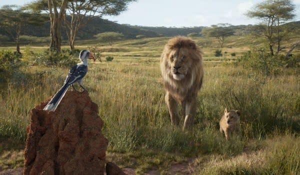 Zazu, Simba, Timon and Pumbaa in 'The Lion King'. Credit: Walt Disney Studios