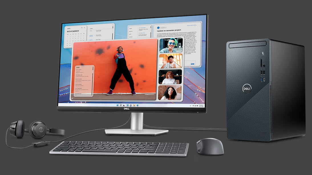  Dell desktop with monitor 