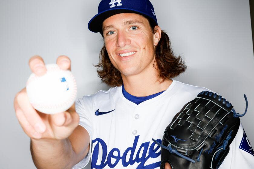 Glendale, Arizona, Wednesday, February 21, 2024 Los Angeles Dodgers' Tyler Glasnow.