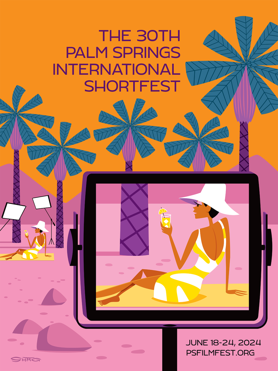 The official poster for the 30th annual Palm Springs International ShortFest.