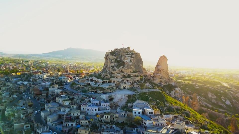 Eighteen stories below ground in Turkey’s Cappadocia region, the ancient city of Derinkuyu remained hidden for centuries. Source: Getty