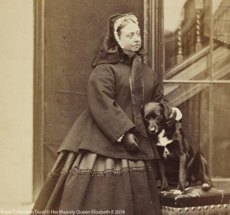 Queen Victoria and her beloved collie, Sharp (Royal Collection Trust)