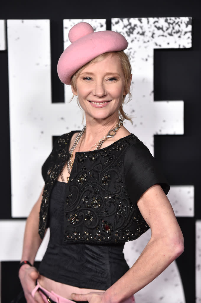 Late actress Anne Heche attends a premiere last year. (Photo: Alberto E. Rodriguez/Getty Images)