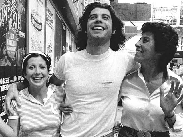 <p>Richard Corkery/NY Daily News Archive/Getty</p> John Travolta and his sisters Ellen and Ann.