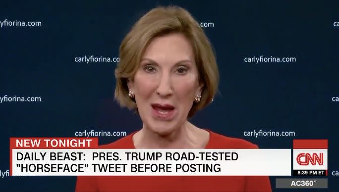 Carly Fiorina, a Republican rival of President Trump's in the 2016 presidential primaries, also suffered his insults over her personal appearance. (Photo: )
