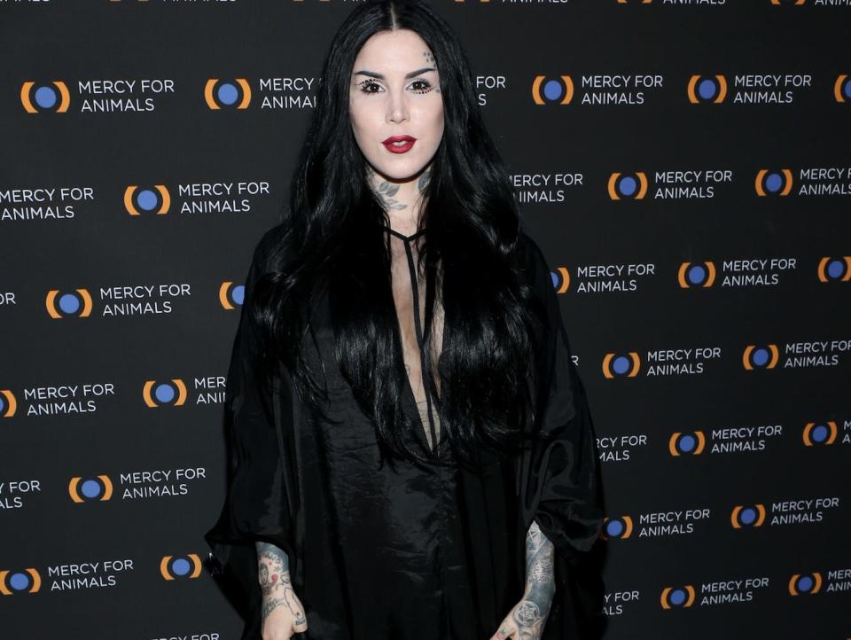 Kat Von D at a Mercy for Animals event in September 2019.