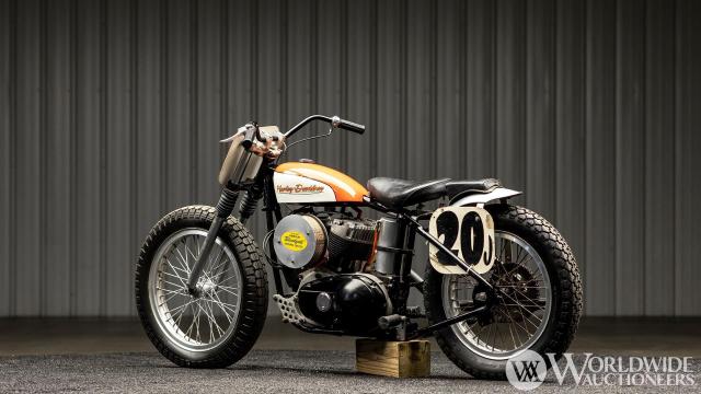 vintage harley flat tracker