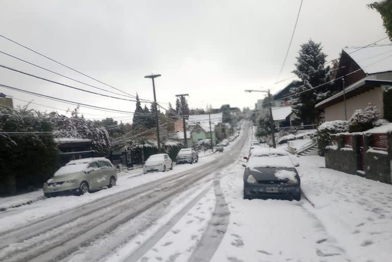 Intensa nevada en Bariloche