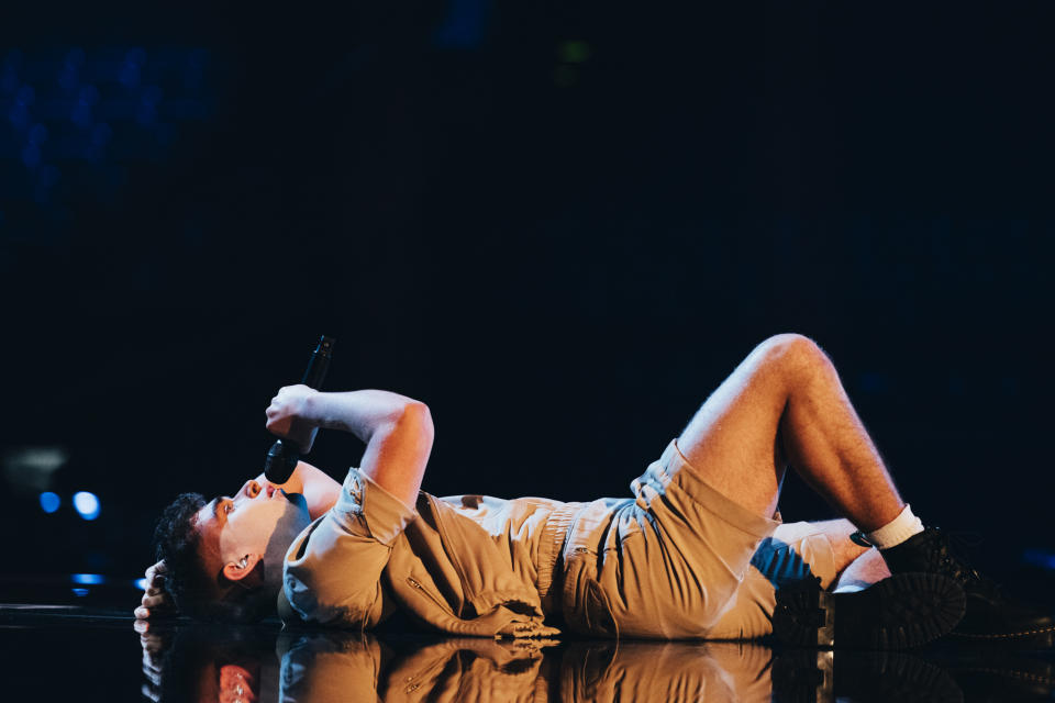 Victor Vernicos during rehearsals in Liverpool (Sarah Louise Bennett/EBU/PA)