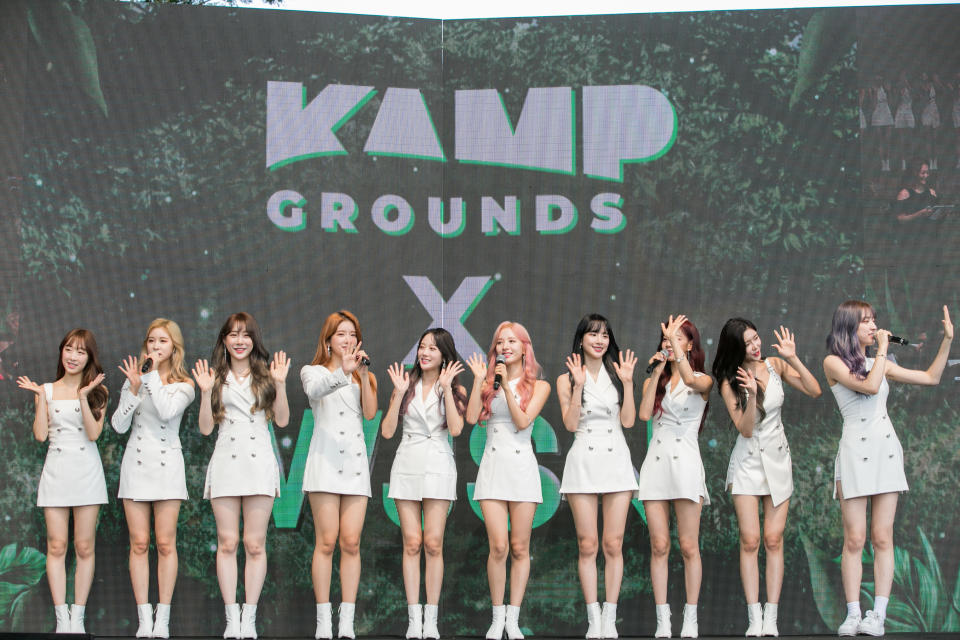 WJSN arrives on the red carpet. (PHOTO: Kamp Singapore)