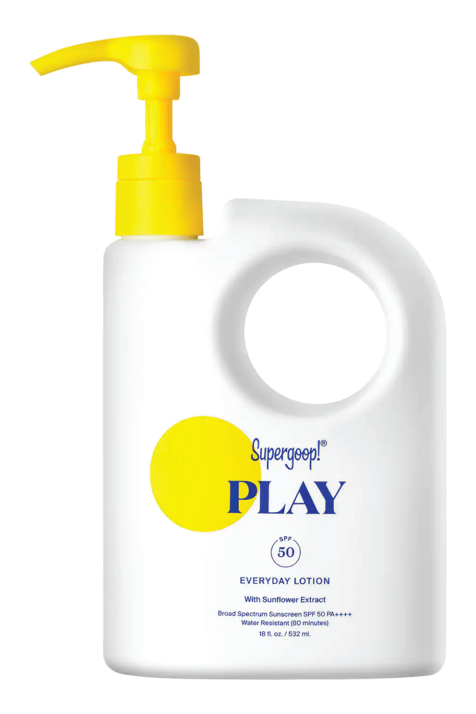9) Supergoop! Value Size PLAY Everyday Sunscreen Lotion SPF 50 PA++++