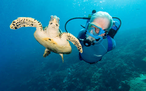 Cousteau will tell of his lifetime spent exploring the oceans - Credit: Â© Carrie Vonderhaar, Ocean Futures Society 325 Chapala St. Santa Barbara, CA 93101 cvonderhaar@oceanfutures.org 805-899-8899 X1/Carrie Vonderhaar