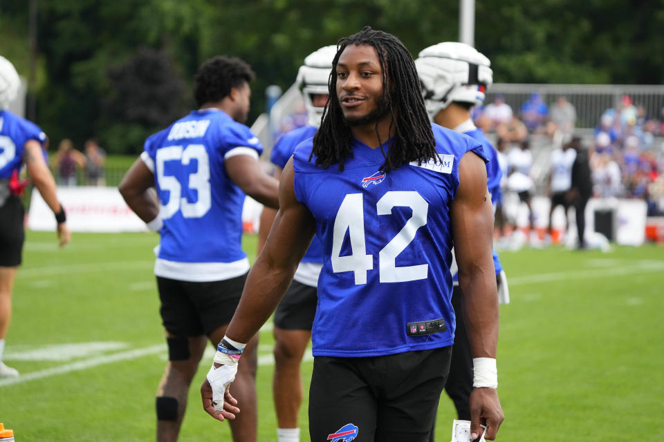 Bills linebacker Dorian Williams (42) Credit: Gregory Fisher-USA TODAY Sports