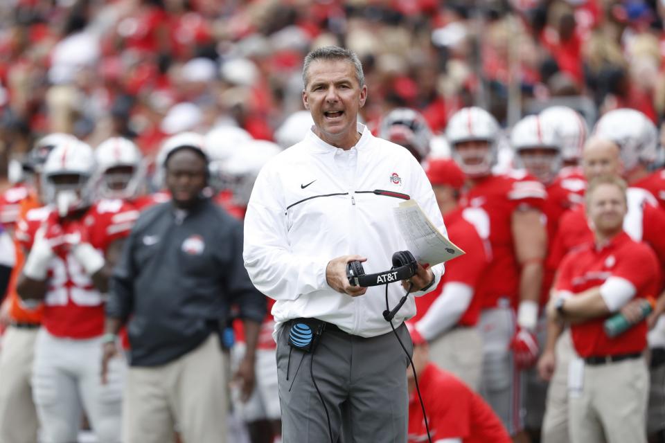 Urban Meyer should have taken the official's sideline interference warning more seriously. (Photo by Joe Robbins/Getty Images)