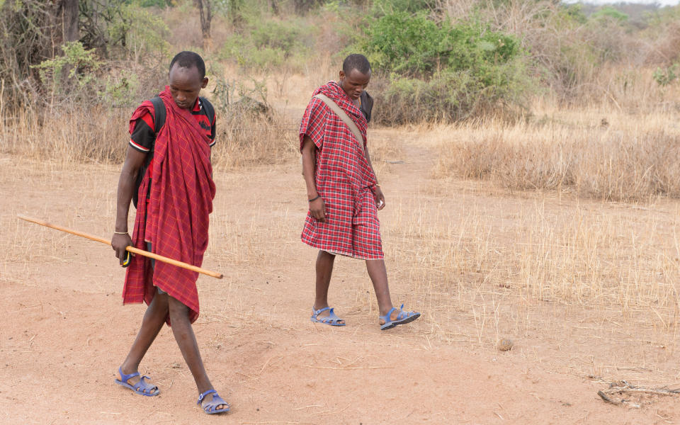 Lion defenders have turned their attention to tracking rather than hunting  - Credit: Jessamy Calkin 