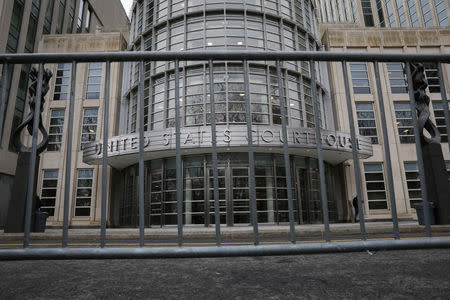 The Brooklyn Federal Courthouse is seen during the trial of Joaquin Guzman, the Mexican drug lord known as "El Chapo," in the Brooklyn borough of New York, U.S., January 29, 2019. REUTERS/Brendan McDermid