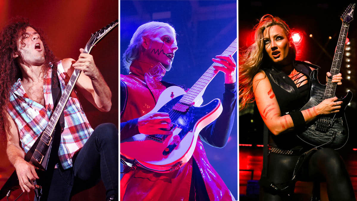  Marty Friedman, John 5 and Nita Strauss. 